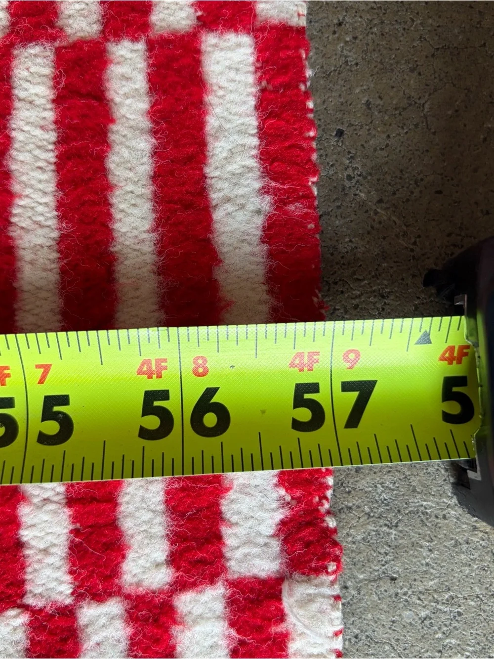 Vintage Swedish Monk’s Belt Red White Woven Throw Blanket Colonial Revival Grid